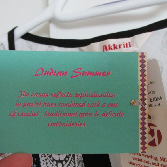 Akkriti Cotton Cool Sleeveless Tunic Top NWT - Picture 8 of 10